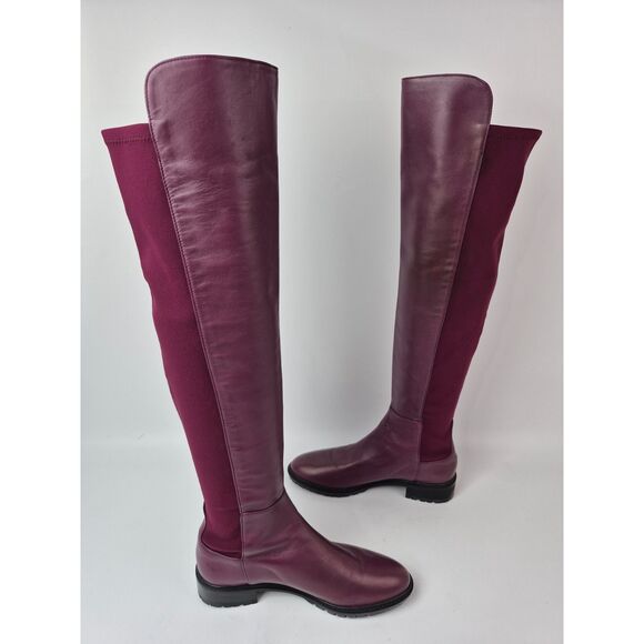 Stuart Weitzman Women's Cranberry 50/50 5050 City Over-the-Knee Boots Size 6.5 - Picture 4 of 7